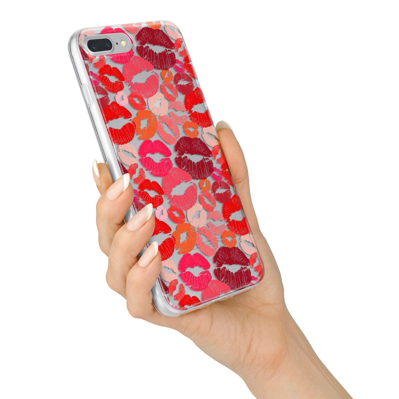 Kiss Print iPhone 7 Plus Bumper Case on Silver iPhone Alternative Image