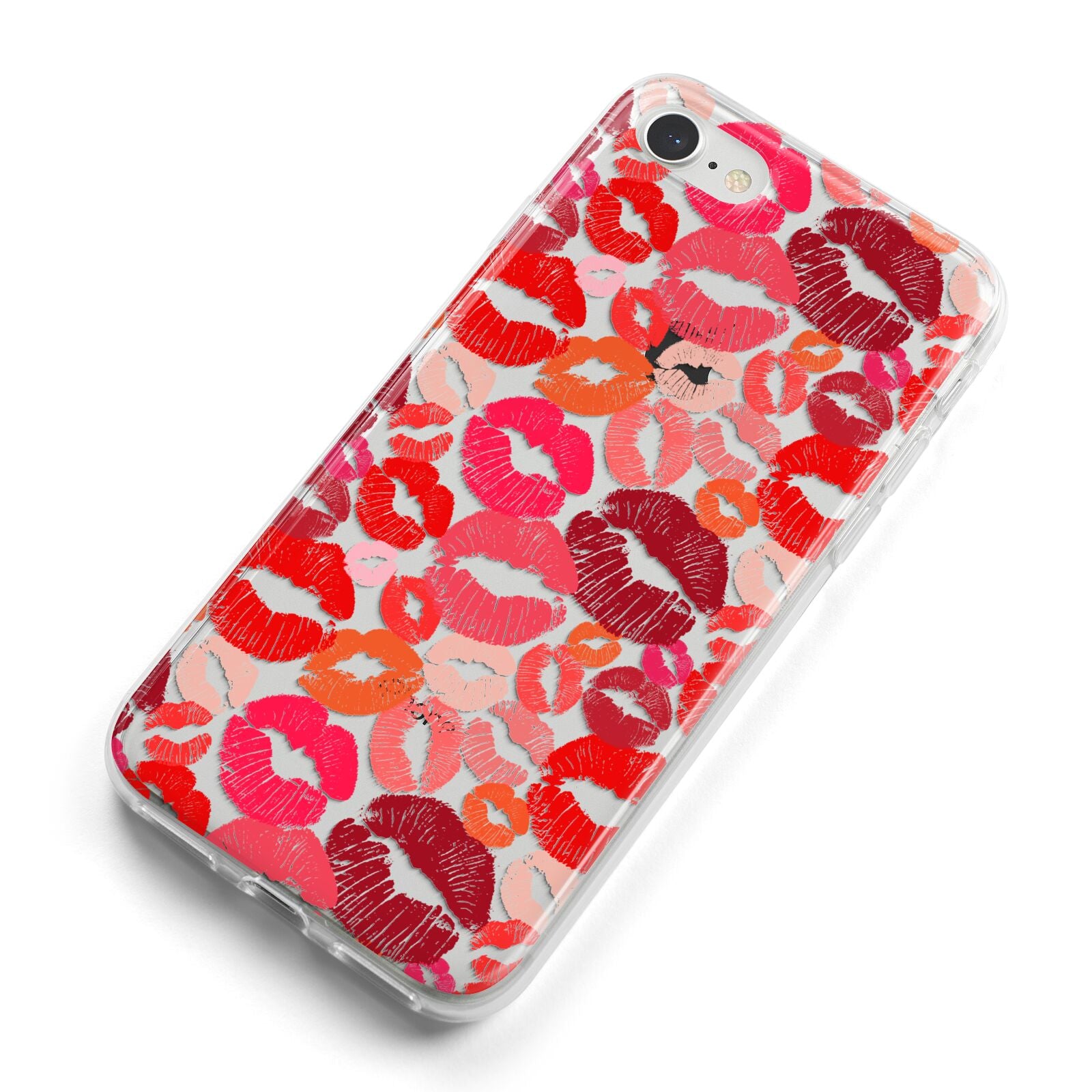 Kiss Print iPhone 8 Bumper Case on Silver iPhone Alternative Image