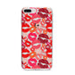 Kiss Print iPhone 8 Plus Bumper Case on Silver iPhone