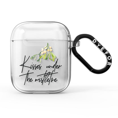 Kisses Under The Mistletoe AirPods Clear Case