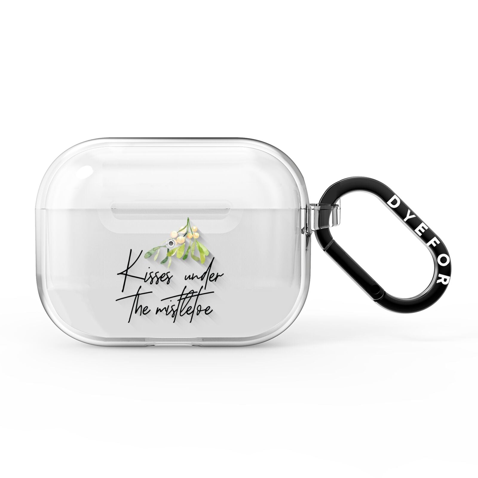 Kisses Under The Mistletoe AirPods Pro Clear Case