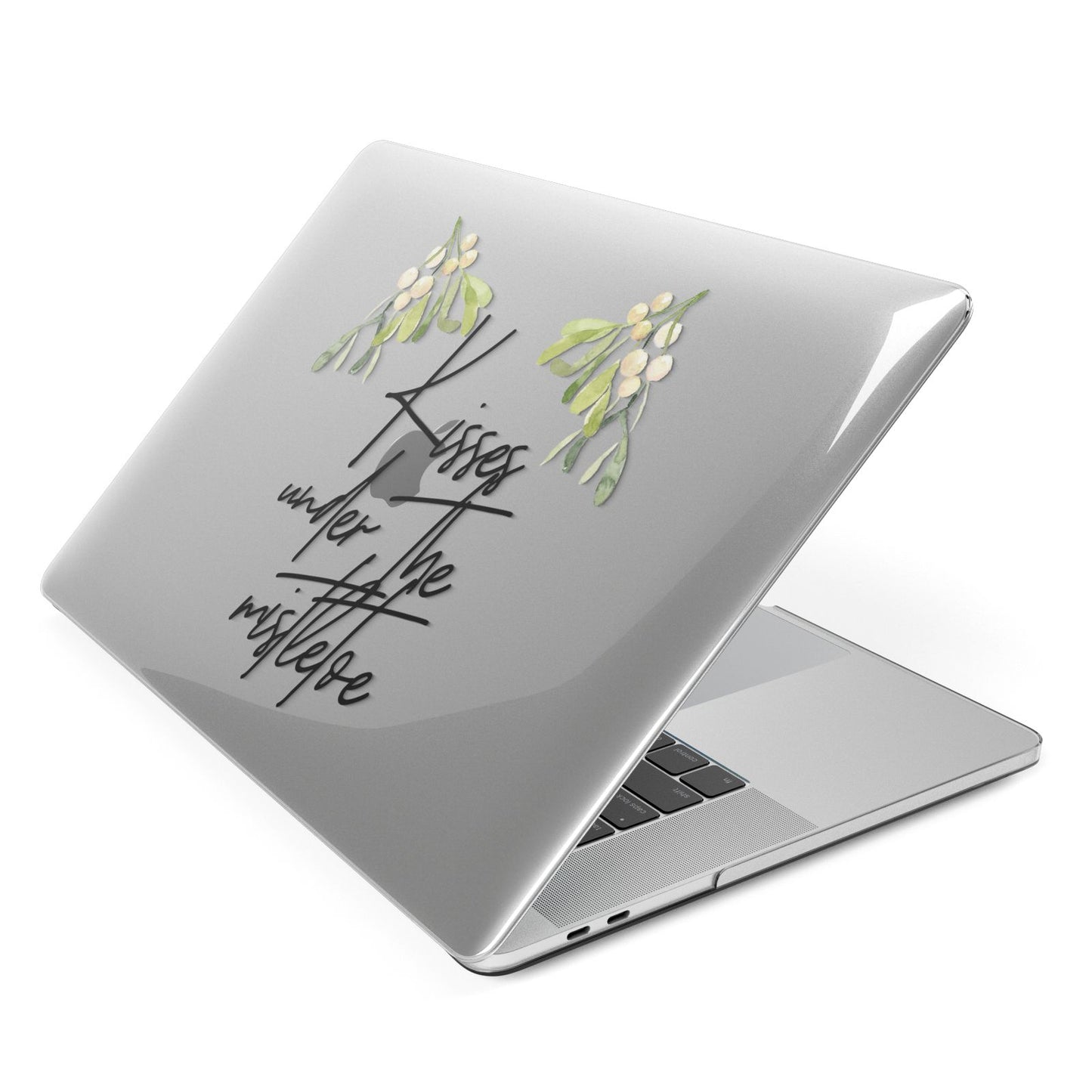 Kisses Under The Mistletoe Apple MacBook Case Side View