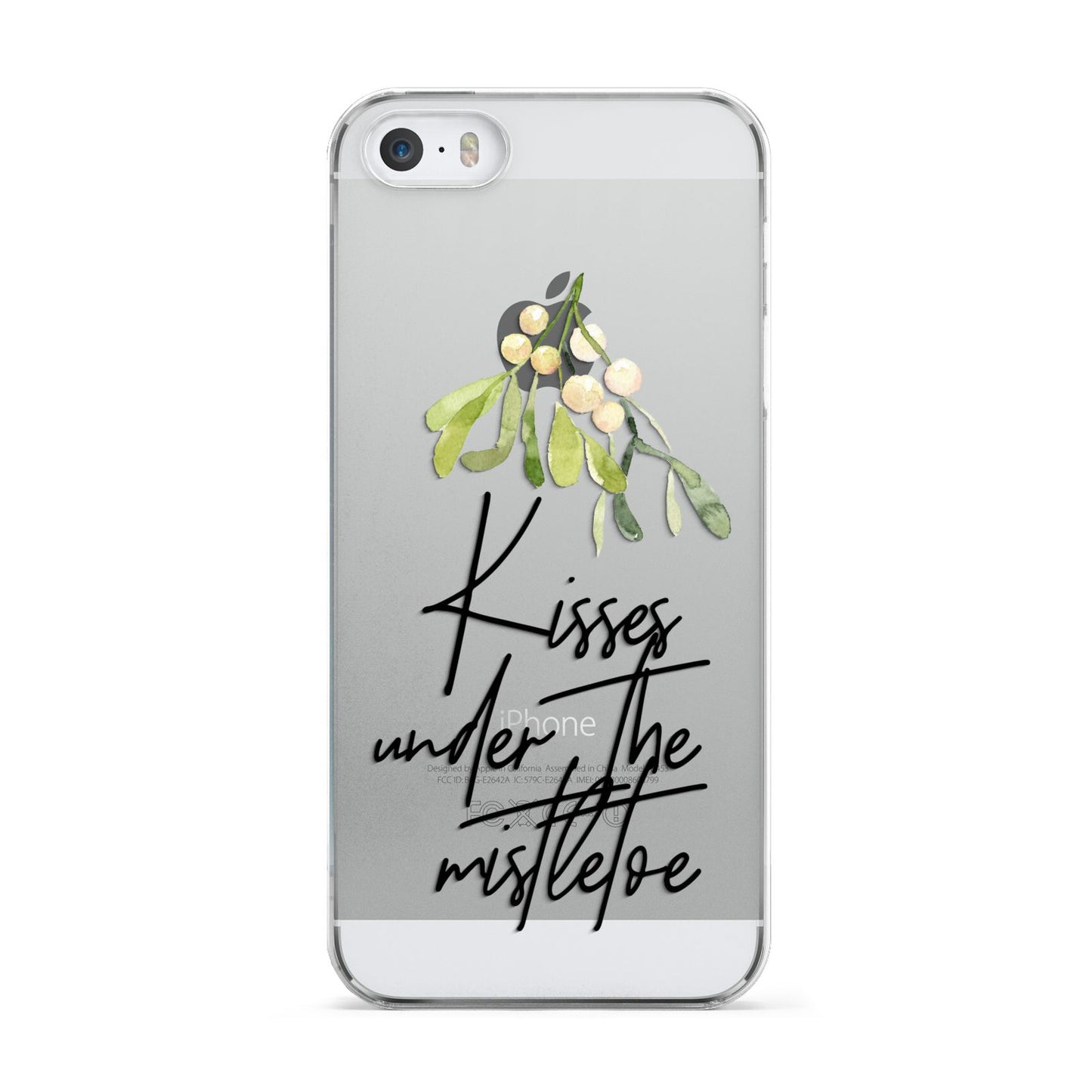 Kisses Under The Mistletoe Apple iPhone 5 Case