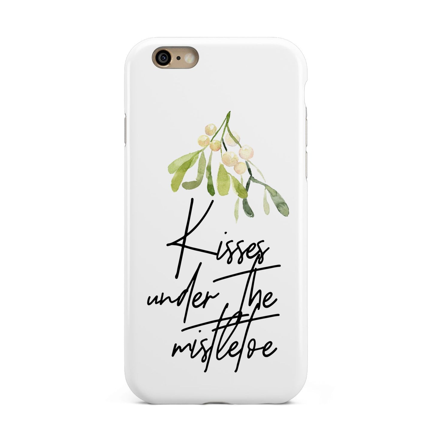 Kisses Under The Mistletoe Apple iPhone 6 3D Tough Case