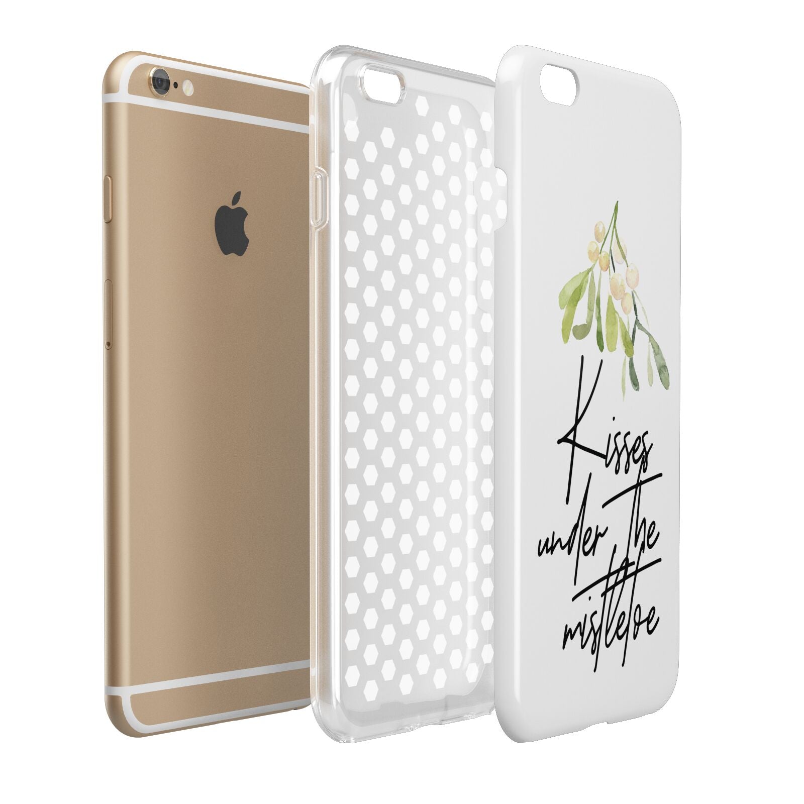 Kisses Under The Mistletoe Apple iPhone 6 Plus 3D Tough Case Expand Detail Image