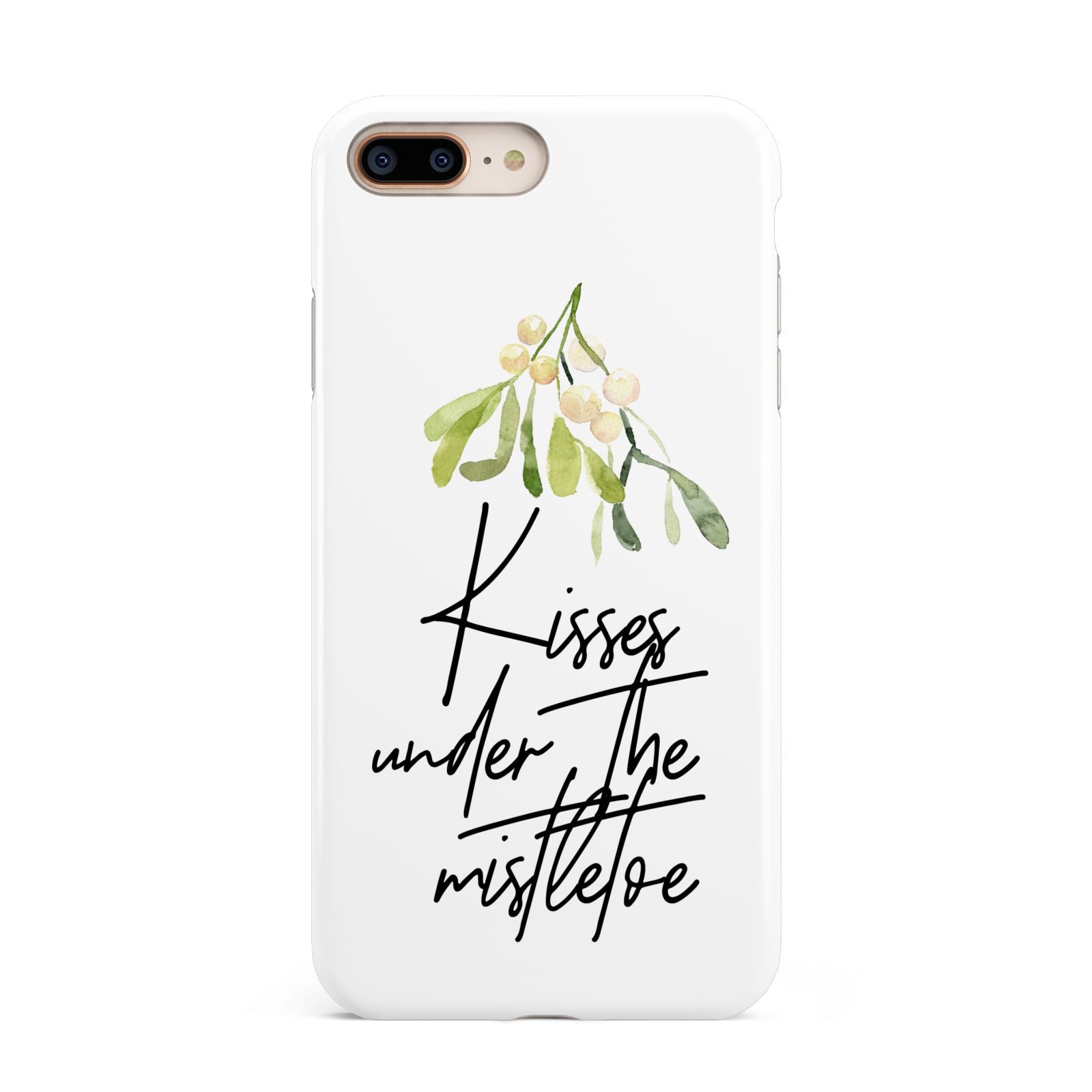 Kisses Under The Mistletoe Apple iPhone 7 8 Plus 3D Tough Case