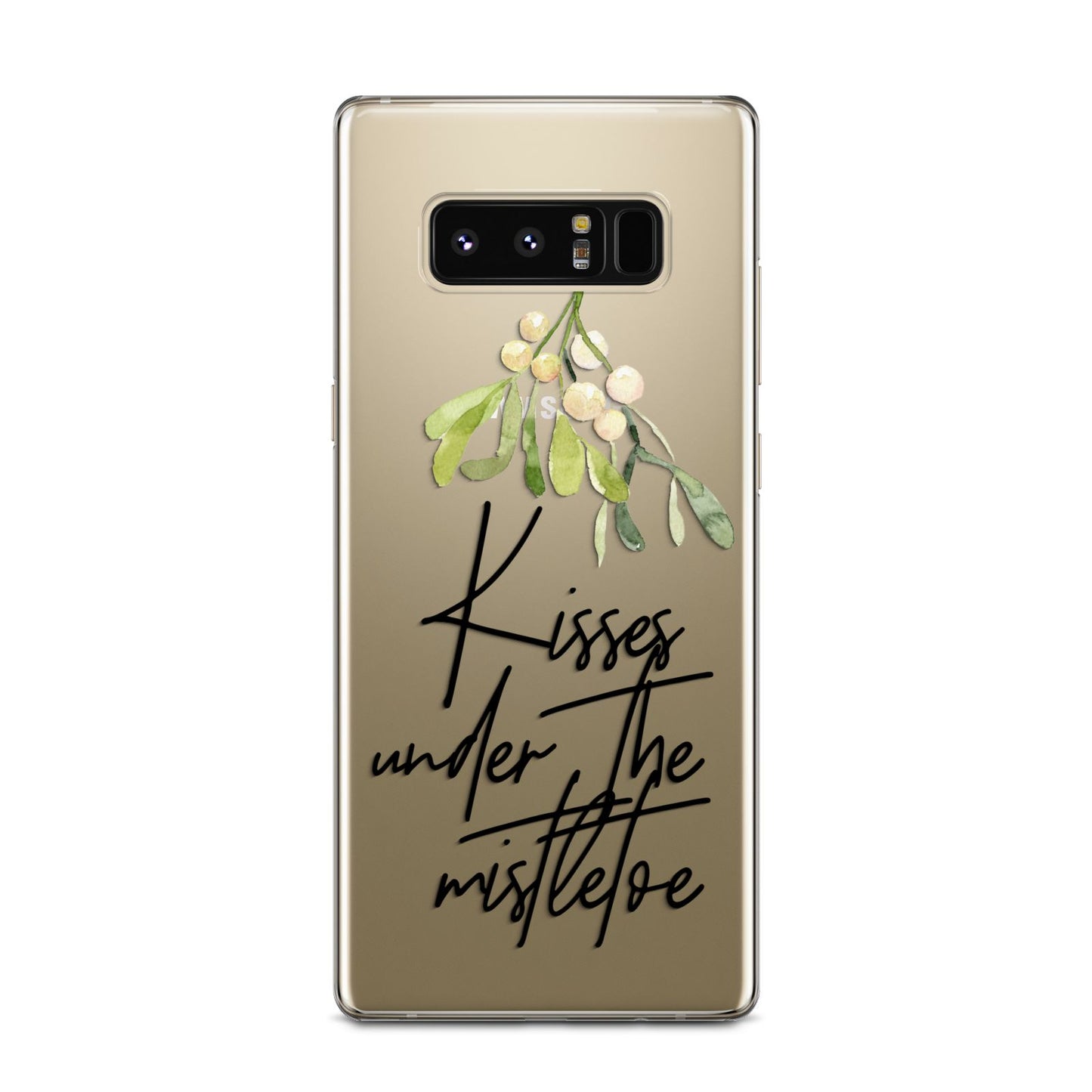 Kisses Under The Mistletoe Samsung Galaxy Note 8 Case