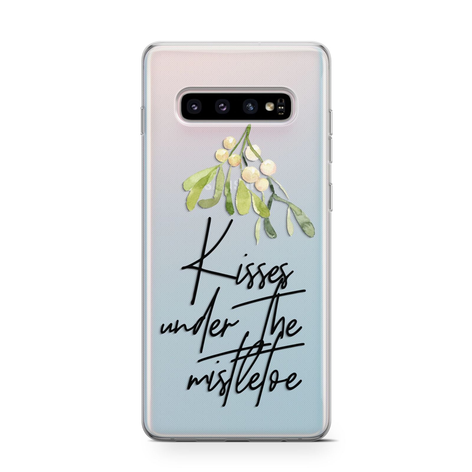 Kisses Under The Mistletoe Samsung Galaxy S10 Case