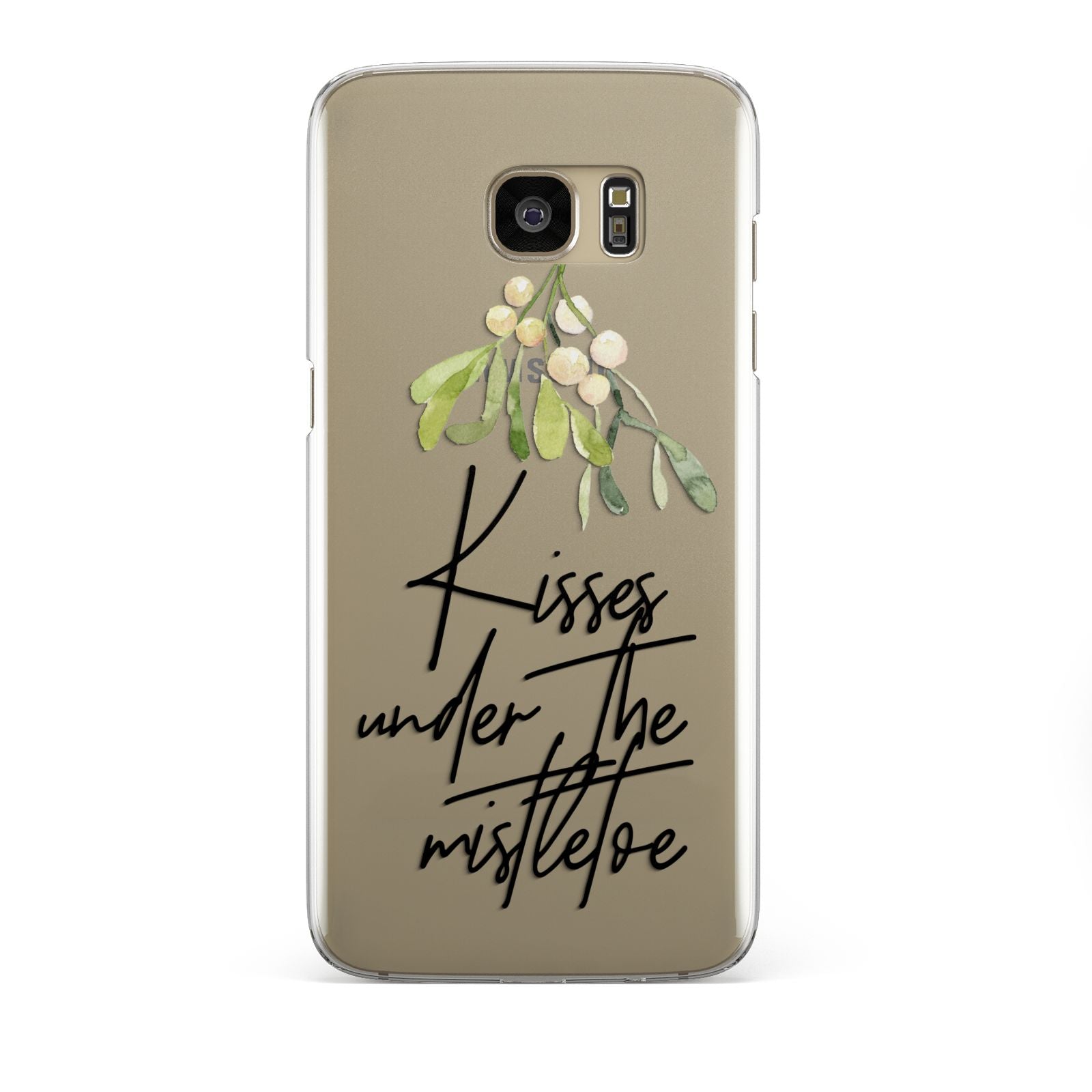 Kisses Under The Mistletoe Samsung Galaxy S7 Edge Case