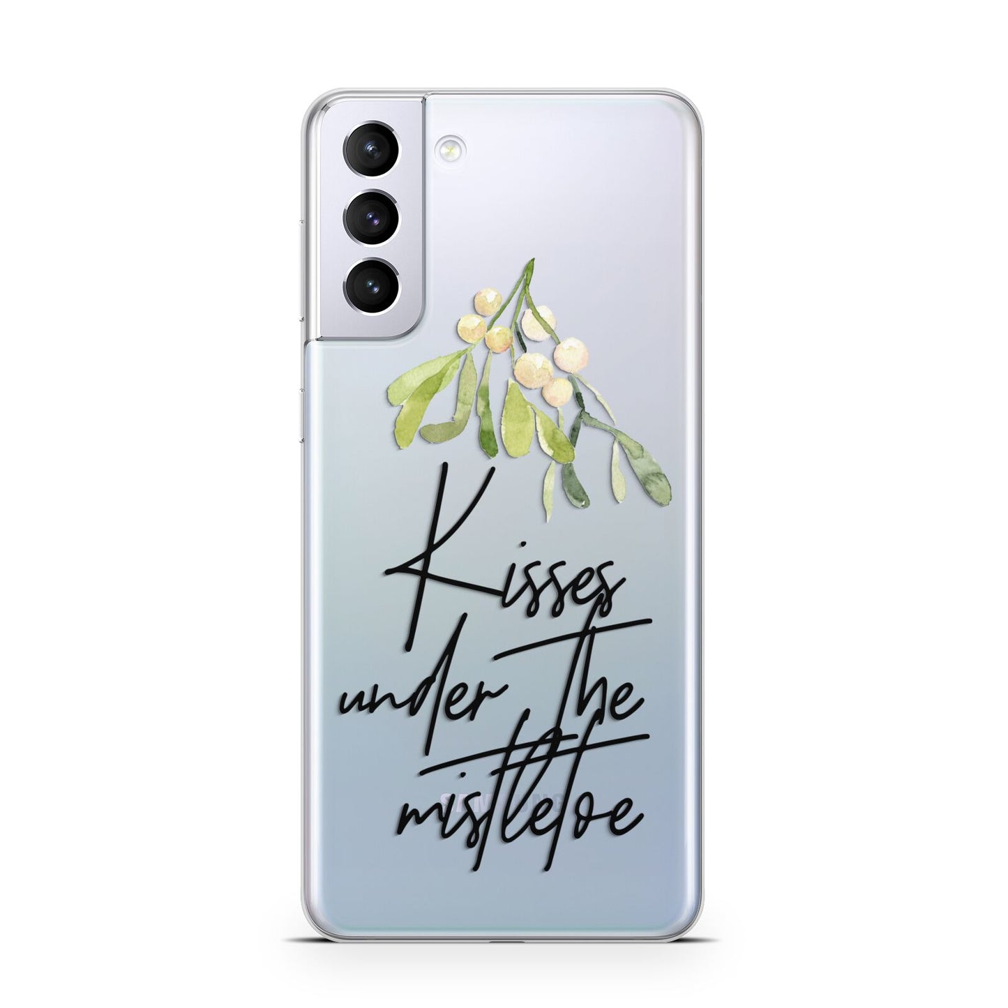 Kisses Under The Mistletoe Samsung S21 Plus Phone Case