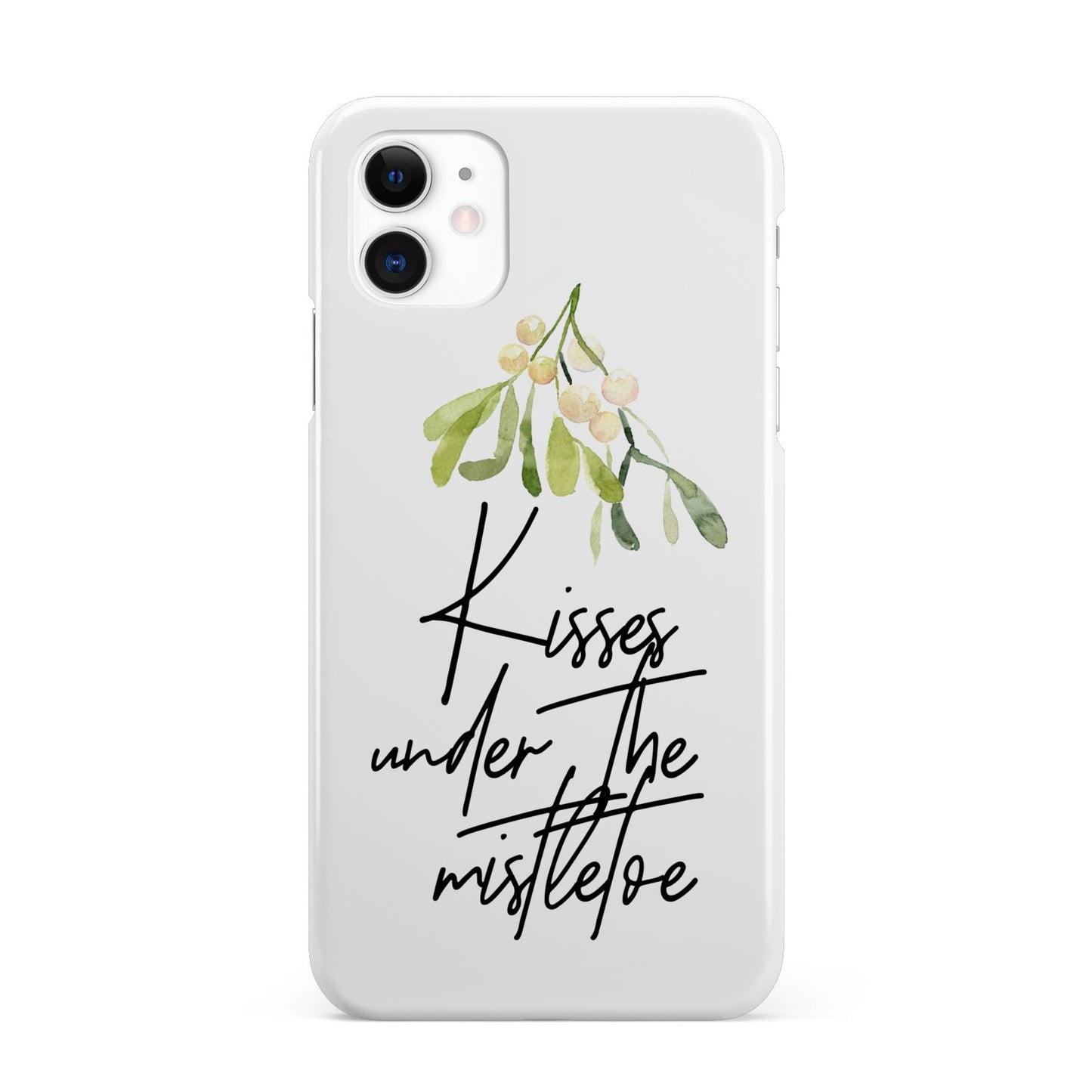 Kisses Under The Mistletoe iPhone 11 3D Snap Case