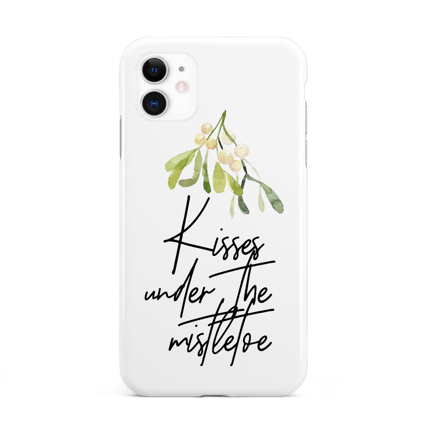 Kisses Under The Mistletoe iPhone 11 3D Tough Case