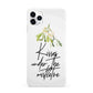 Kisses Under The Mistletoe iPhone 11 Pro Max 3D Snap Case