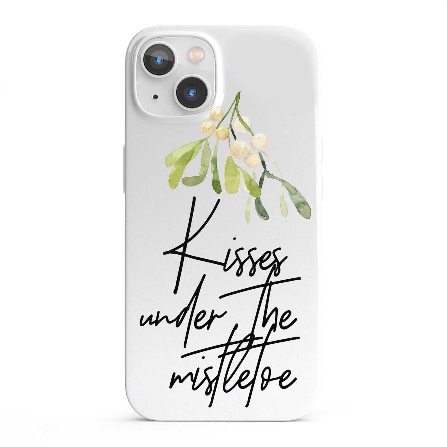 Kisses Under The Mistletoe iPhone 13 Full Wrap 3D Snap Case