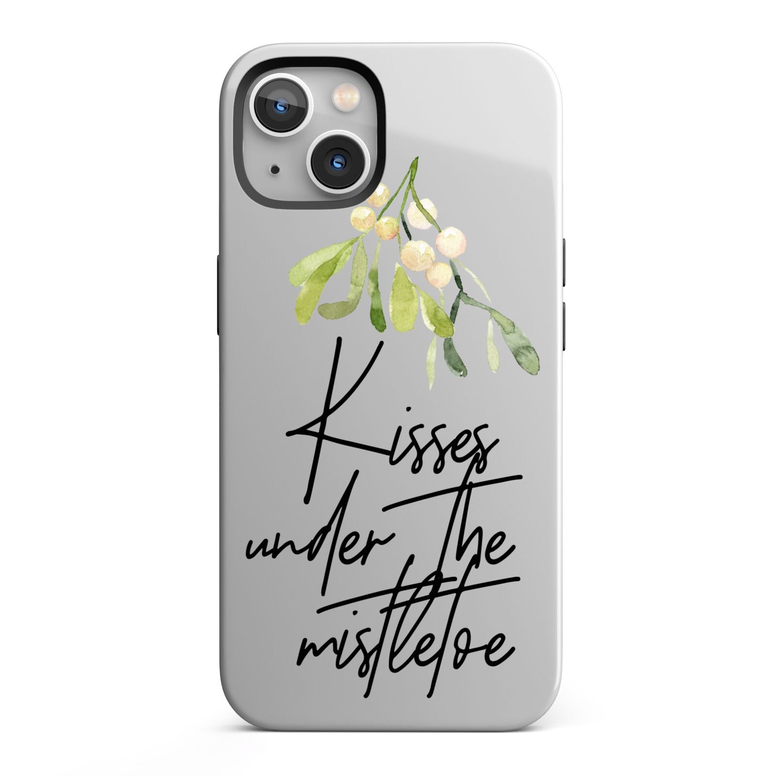 Kisses Under The Mistletoe iPhone 13 Full Wrap 3D Tough Case