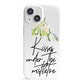 Kisses Under The Mistletoe iPhone 13 Mini Full Wrap 3D Snap Case