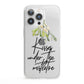 Kisses Under The Mistletoe iPhone 13 Pro Clear Bumper Case