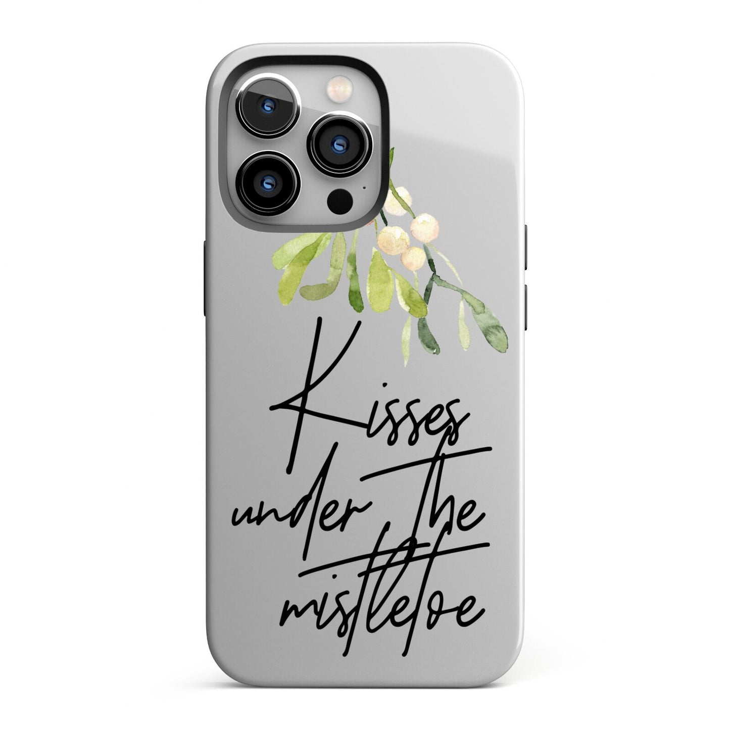 Kisses Under The Mistletoe iPhone 13 Pro Full Wrap 3D Tough Case