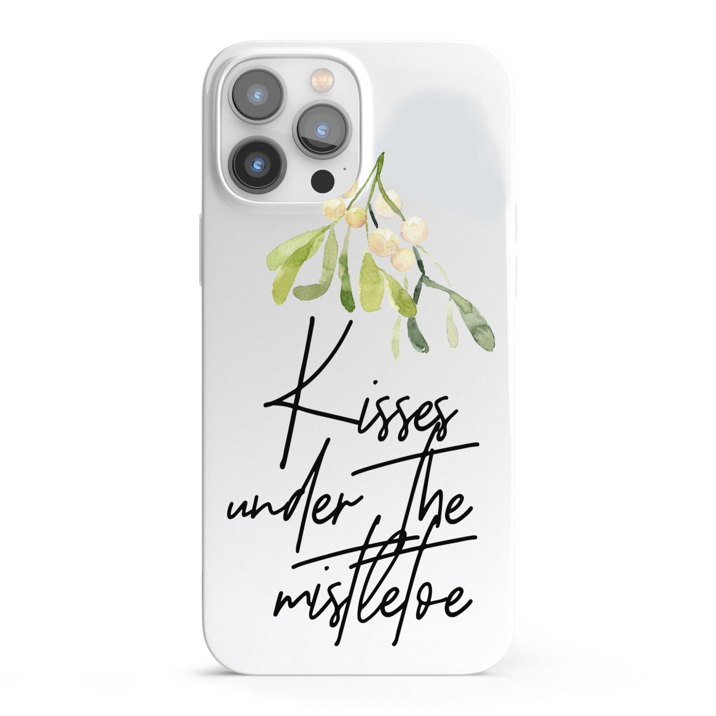 Kisses Under The Mistletoe iPhone 13 Pro Max Full Wrap 3D Snap Case