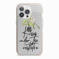 Kisses Under The Mistletoe iPhone 13 Pro TPU Impact Case with Pink Edges
