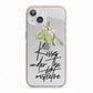 Kisses Under The Mistletoe iPhone 13 TPU Impact Case with Pink Edges