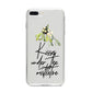 Kisses Under The Mistletoe iPhone 8 Plus Bumper Case on Silver iPhone