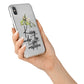 Kisses Under The Mistletoe iPhone X Bumper Case on Silver iPhone Alternative Image 2