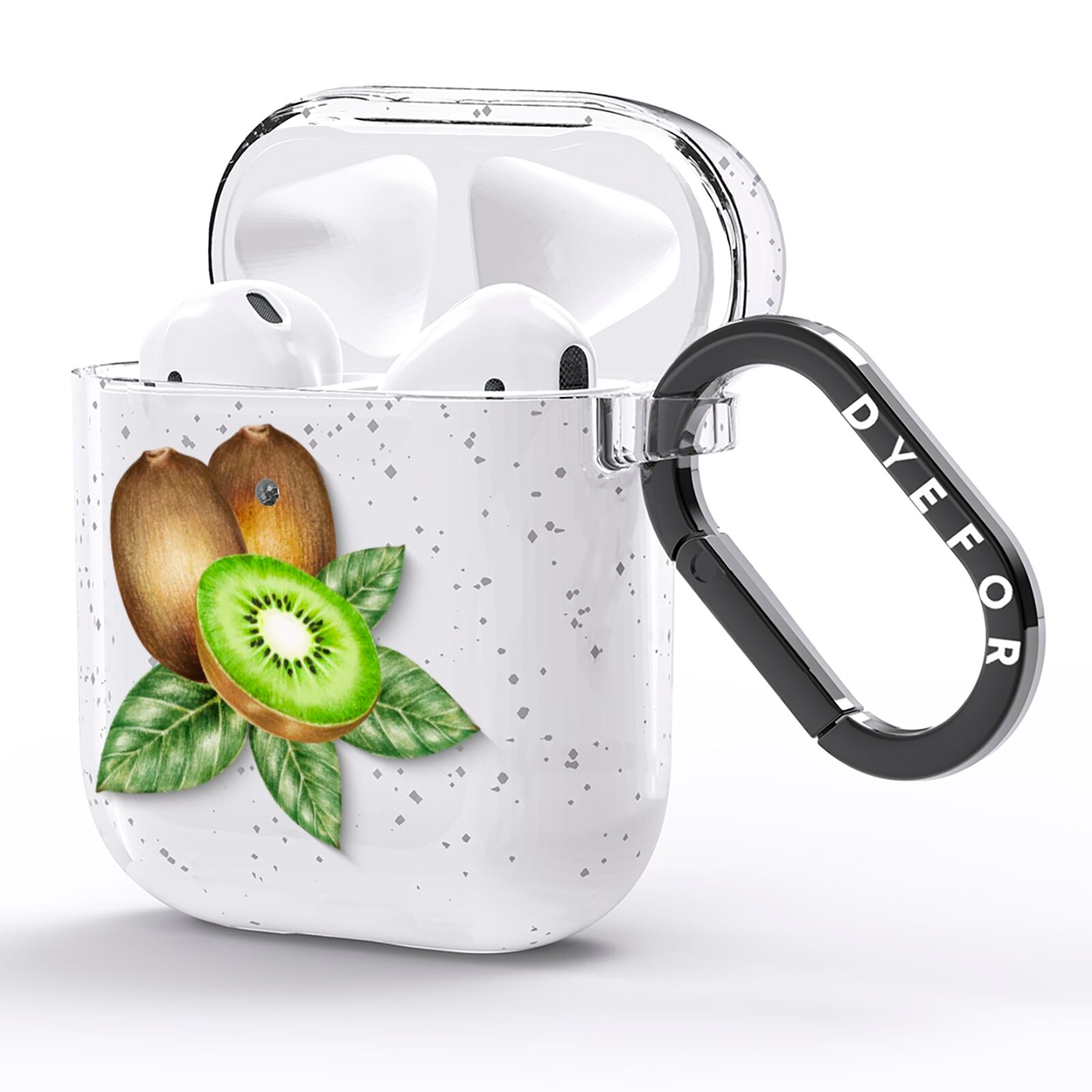 Kiwi Fruit AirPods Glitter Case Side Image