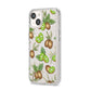 Kiwi Fruit iPhone 14 Clear Tough Case Starlight Angled Image