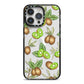 Kiwi Fruit iPhone 14 Pro Max Black Impact Case on Silver phone