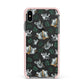 Koala Bear Apple iPhone Xs Max Impact Case Pink Edge on Black Phone