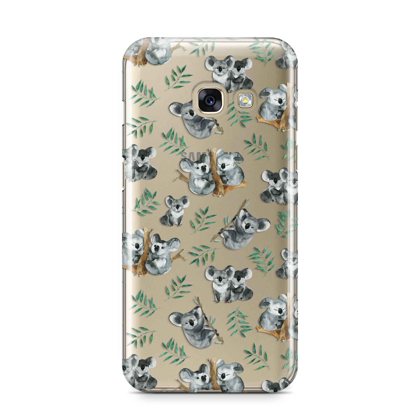 Koala Bear Samsung Galaxy A3 2017 Case on gold phone