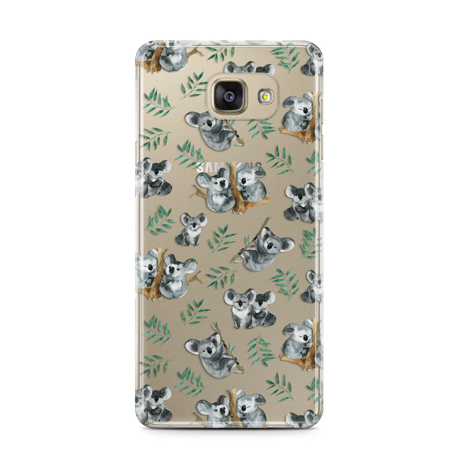 Koala Bear Samsung Galaxy A7 2016 Case on gold phone