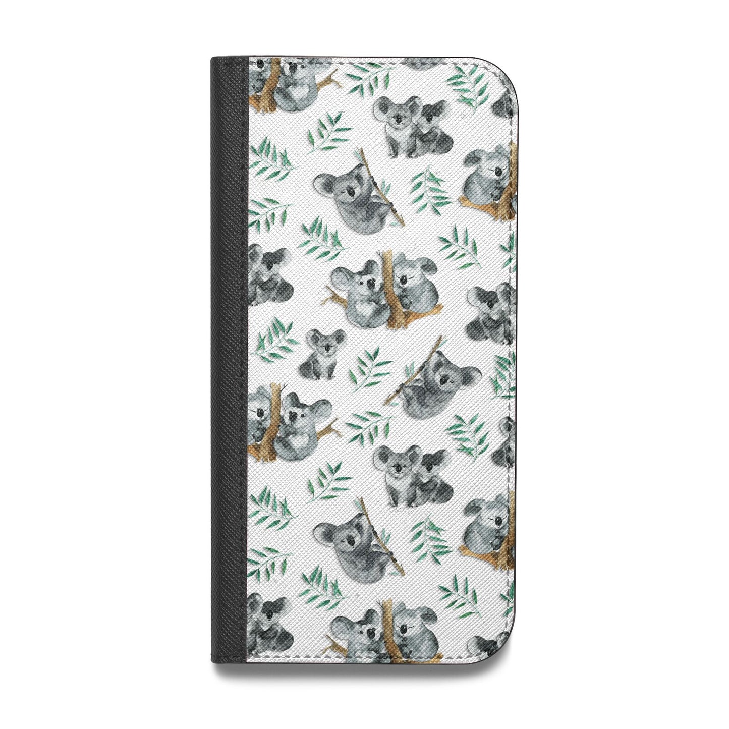 Koala Bear Vegan Leather Flip iPhone Case