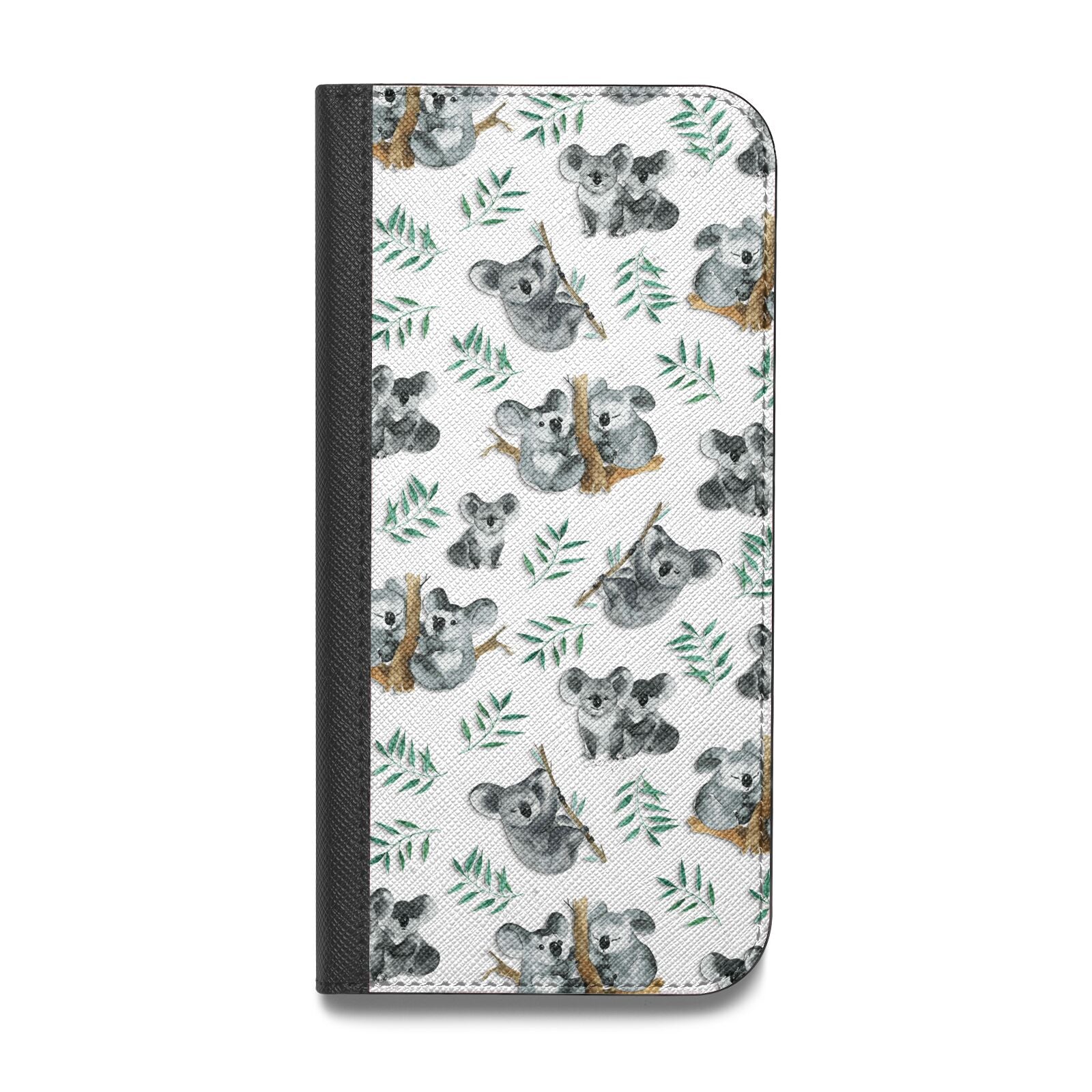 Koala Bear Vegan Leather Flip iPhone Case