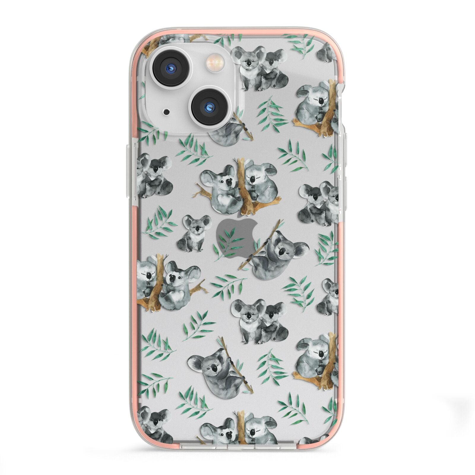 Koala Bear iPhone 13 Mini TPU Impact Case with Pink Edges