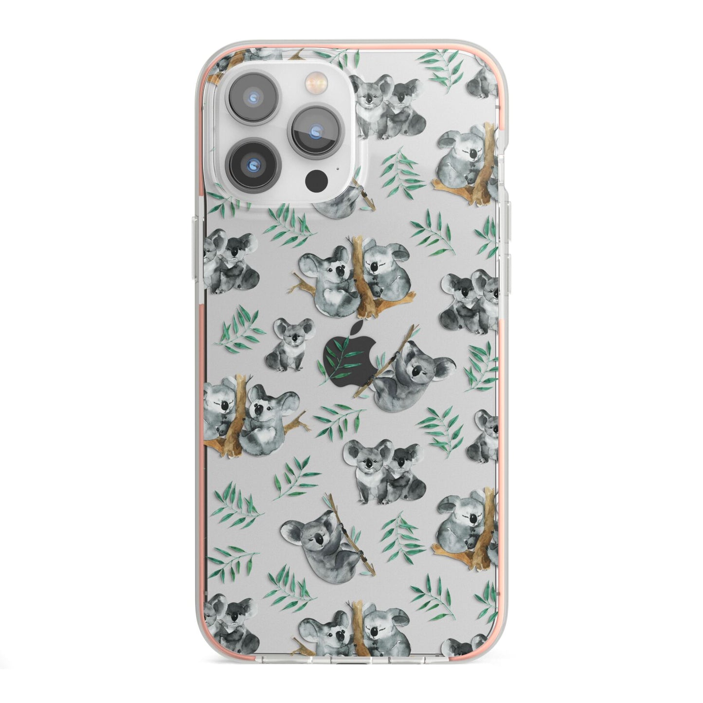 Koala Bear iPhone 13 Pro Max TPU Impact Case with Pink Edges