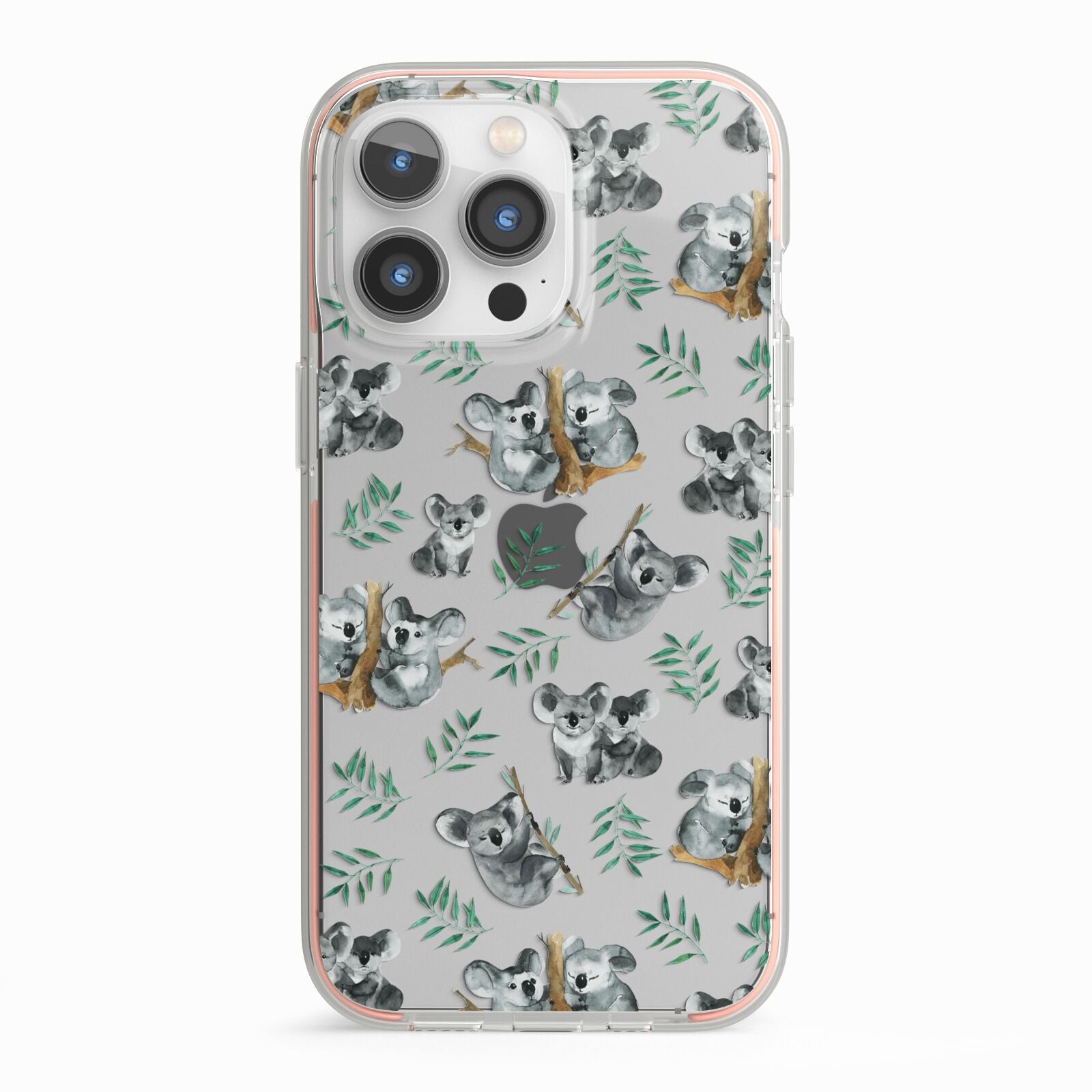 Koala Bear iPhone 13 Pro TPU Impact Case with Pink Edges