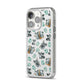 Koala Bear iPhone 14 Pro Clear Tough Case Silver Angled Image