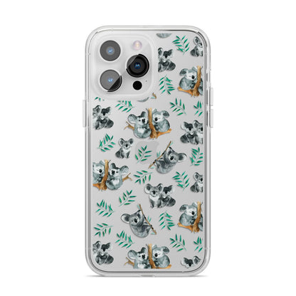Koala Bear iPhone 14 Pro Max Clear Tough Case Silver