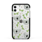 Koala Faces with Transparent Background Apple iPhone 11 in White with Black Impact Case