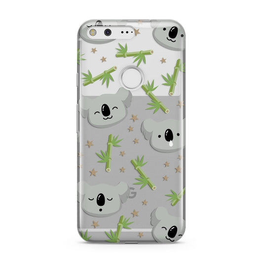 Koala Faces with Transparent Background Google Pixel Case