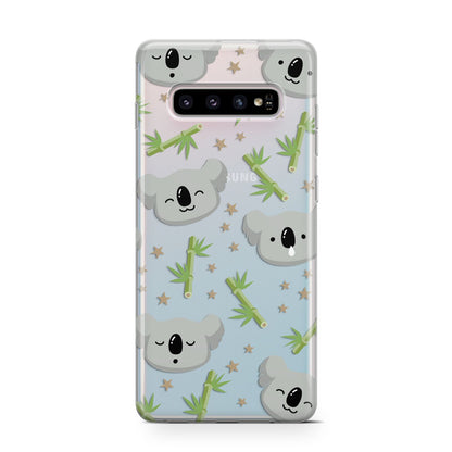 Koala Faces with Transparent Background Samsung Galaxy S10 Case
