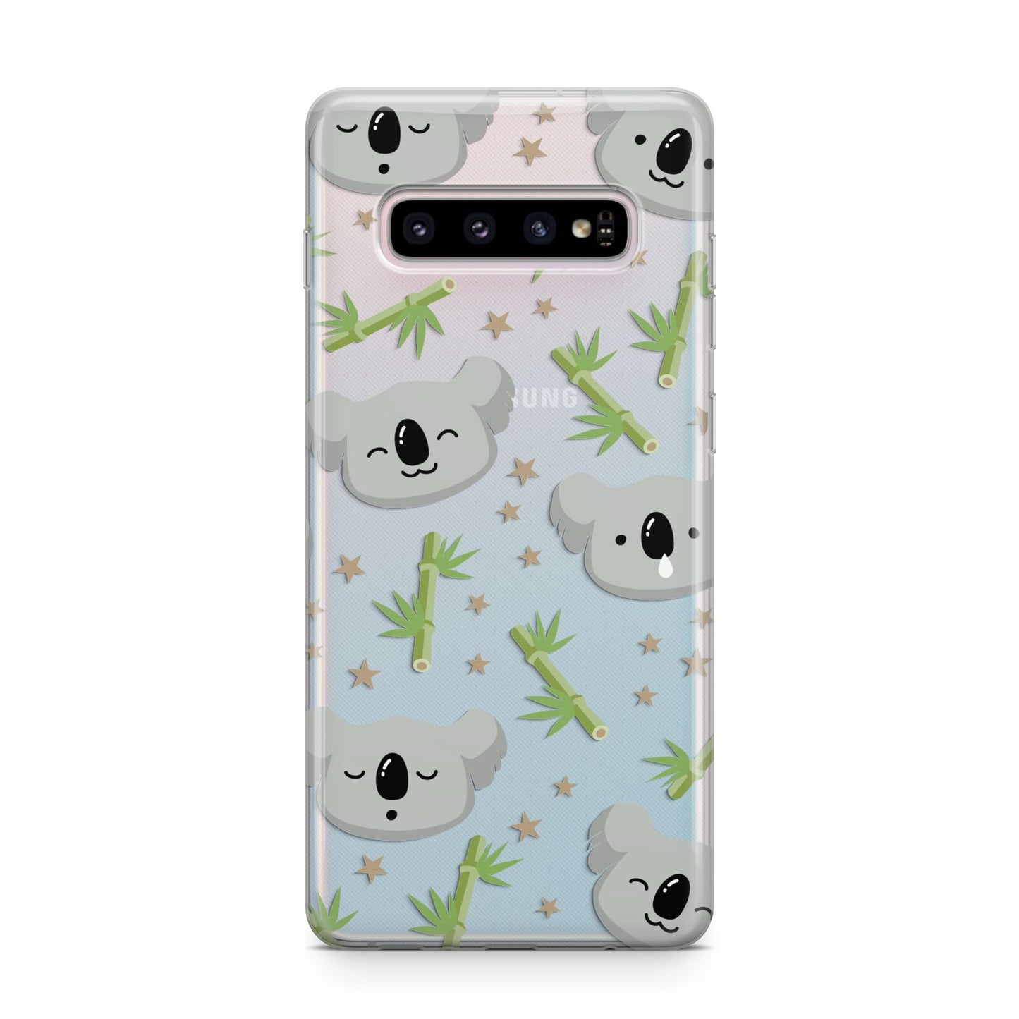Koala Faces with Transparent Background Samsung Galaxy S10 Plus Case