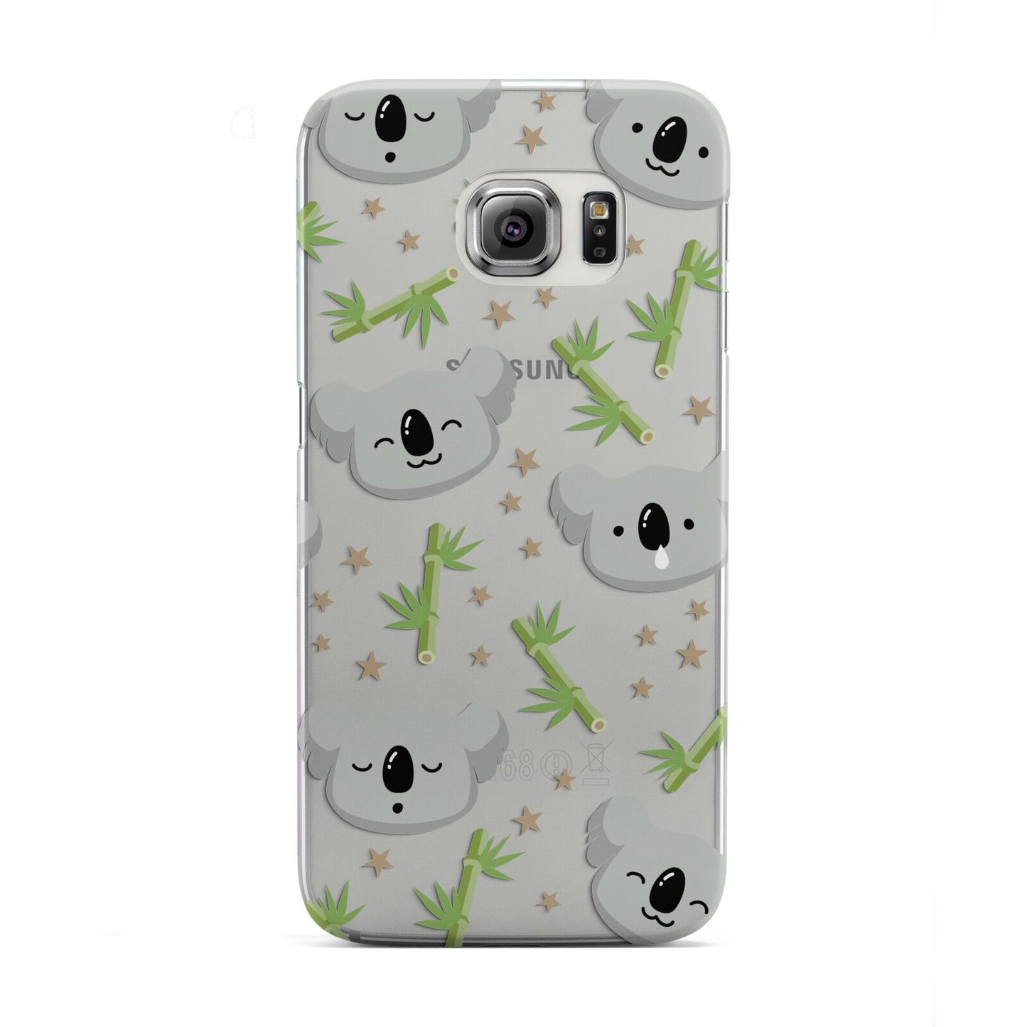 Koala Faces with Transparent Background Samsung Galaxy S6 Edge Case