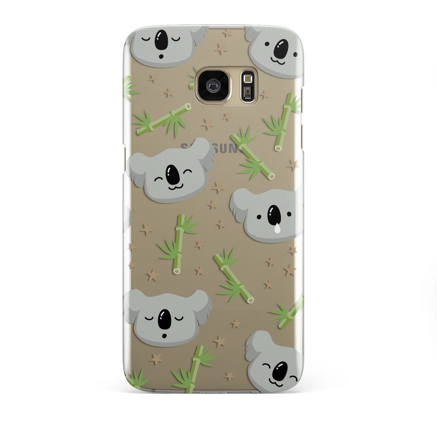 Koala Faces with Transparent Background Samsung Galaxy S7 Edge Case
