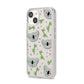 Koala Faces with Transparent Background iPhone 14 Clear Tough Case Starlight Angled Image