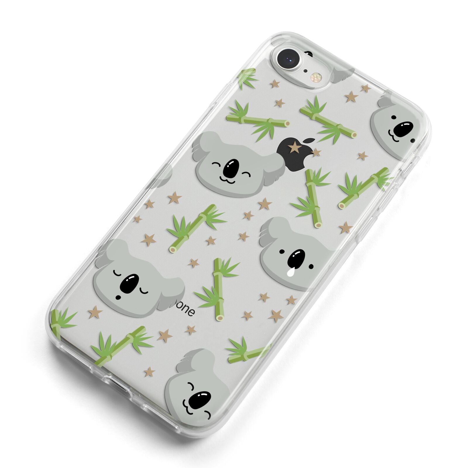 Koala Faces with Transparent Background iPhone 8 Bumper Case on Silver iPhone Alternative Image
