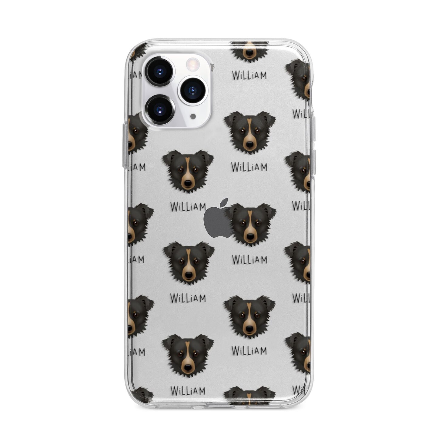 Kokoni Icon with Name Apple iPhone 11 Pro in Silver with Bumper Case