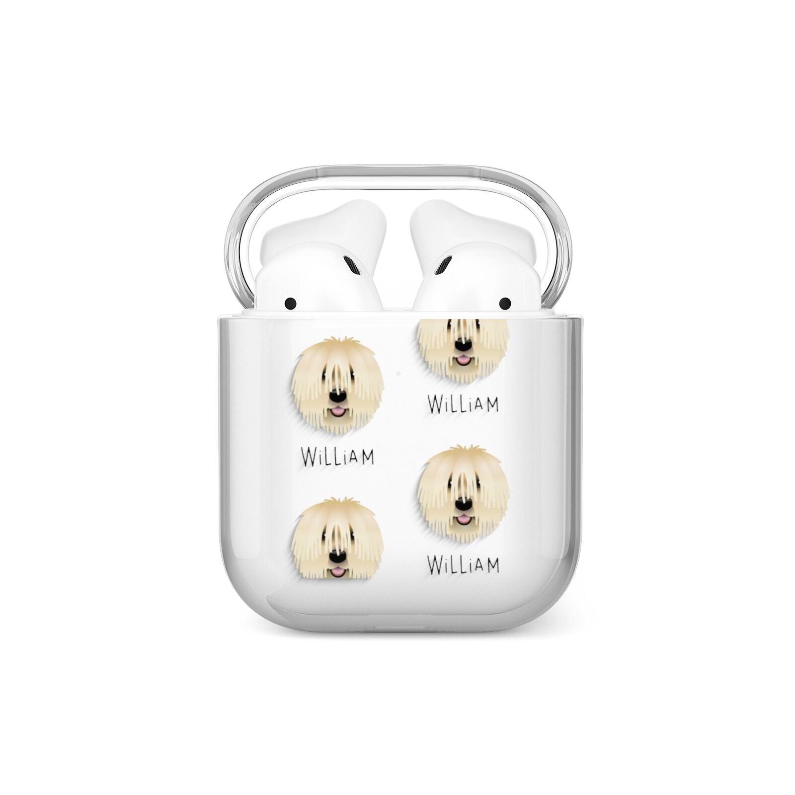 Komondor Icon with Name AirPods Case